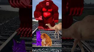 3 different colors Cute cats vs 8 RED Gta 5 bigfoot amp train driver tom… [upl. by Franciscka]