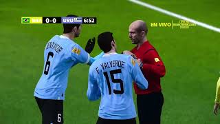 eFootball pes21 gameplay  Brazil vs Uruguay Football Match  World Cup Qualifying  Football Match [upl. by Lyn]