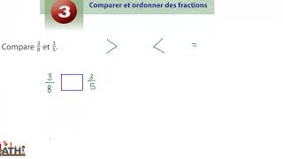 Comparer et ordonner des fractions [upl. by Risan827]