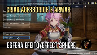 GUIA COMO CRIAR os PRÓPRIOS ACESSÓRIOS e ARMAS no SWORD ART ONLINE Fractured Daydream [upl. by Mercorr]