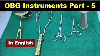 OBG instruments Part5 English  Nursing Lecture [upl. by Fernanda]