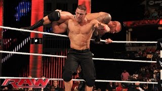 John Cena vs Randy Orton Raw Sept 22 2014 [upl. by Pradeep]