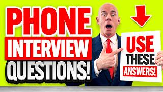 PHONE INTERVIEW QUESTIONS amp ANSWERS How to PREPARE for a TELEPHONE INTERVIEW INTERVIEW TIPS [upl. by Rosio]