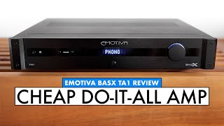 CHEAP AMP with DAC EMOTIVA Amplifier  BasX TA1 REVIEW [upl. by Anelak]