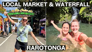 Rarotonga Cook Islands Local Market and stunning Waterfall [upl. by Niwled489]