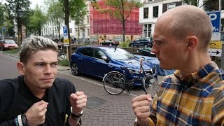 Bicycle vs Car in Amsterdam w Seb Delanney [upl. by Ocana280]