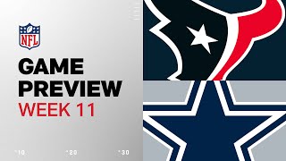 Houston Texans vs Dallas Cowboys  2024 Week 11 Game Preview [upl. by Nihahs]