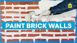 How to Paint Brick Walls I HB [upl. by Nyral]