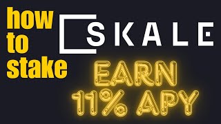 Regret Not Staking Your SKALE Tokens for Passive Income [upl. by Eecal]