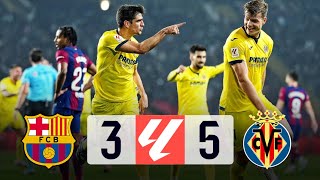 Barcelona vs Villarreal 35 La Liga 202324  MATCH REVIEW [upl. by Chemesh659]