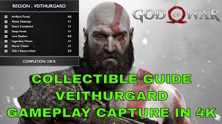 Veithurgard All Collectible Locations Guide  Trophy Death Happened Here God of War 2018 [upl. by Karl]