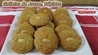 GALLETAS DE AVENA Rápidas fáciles de hacer y deliciosas [upl. by Haskel]