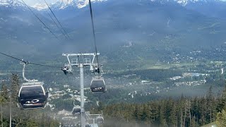 3RD DAY ESCAPADE WHISTLER CANADA GondolaRideGoingUp [upl. by Ytsur]