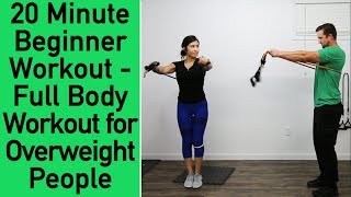 Beginner Resistance Band Workout  Workout for Overweight people  Low Impact Workout [upl. by Ylrak]