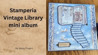 Stamperias Vintage Library mini album  Page 2 [upl. by Joash]