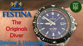 Festina quotThe Originals Diverquot 200m Dive Watch  Review amp Unboxing F204611  Miyota 2315 [upl. by Adil360]