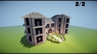 Minecraft  TUTO  Maison Manoir  22 [upl. by Hunley]