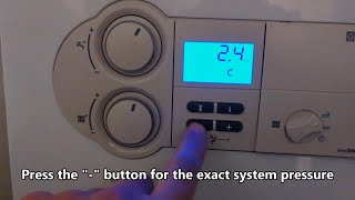 How to lower the pressure on a Vaillant combi boiler [upl. by Onairda505]