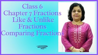 Chapter 7 Like Unlike Fractions Comparing Fractions Class 6 Maths PratimaSinhaClasses [upl. by Nevram]