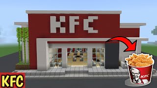 Kfc minecraft tutorial  Kfc minecraft build minecraft [upl. by Tilda626]