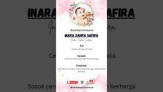 Nama Bayi Perempuan Islami dan Artinya baby bayilucu anak bayi cute babylove family babygirl [upl. by Tilly987]