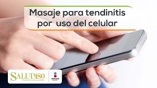 Masaje para tendinitis por uso excesivo del celular  Relájate  Salud180 [upl. by Rimhsak]