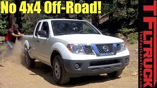 Can a 2WD Nissan Frontier Make it up Gold Mine Hill [upl. by Adoree]