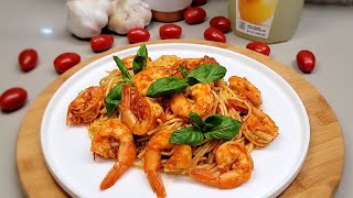 Shrimp Tomato Pasta RecipePasta ai gamberiThe Creamiest Youve Ever HaddeliciousFastRecipe [upl. by Lyford]