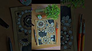 Mandala painting 🧡youtubeshorts mandala art shorts painting song [upl. by Gregorius]