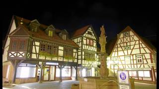 ErbachMichelstadt HD Eine Fachwerktour bei Nacht durch die historische Altstadt [upl. by Cranston]