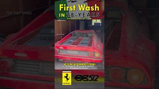 Abandoned Ferrari 512 BB Supercar  First Wash in 28 Years Transforms Classic Beauty [upl. by Renie454]