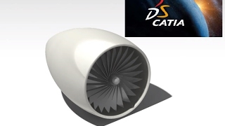 CATIA V5 tutorial 3 Design Turbine Engine [upl. by Fenn]