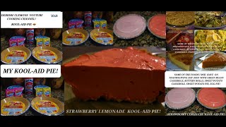 KoolAid Cherry And Lemonade Pie Ingredients  Also In This Thumbnail You See Thanksgiving Dinner [upl. by Ilujna]