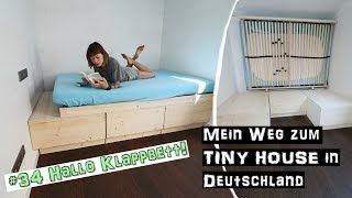 So Funktioniert Mein Klappbett ♦ Mein Weg zum TINY HOUSE in Deutschland 34 [upl. by Yhtrod]