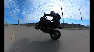 Yamaha MT10 Wheelie Control Testing [upl. by Llenyt]