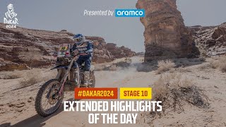 Extended highlights of Stage 10 presented by Aramco  Dakar2024 [upl. by Lumbye]