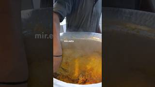 Piping Hot Biryani Serving hot food streetbiryani delicious foodie trending [upl. by Farlee]