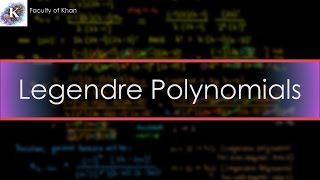 Legendre Polynomials  Recurrence Relation Of Legendre Polynomials [upl. by Rebmyt623]