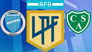 Godoy Cruz vs Sarmiento de Junin Liga Profesional de fútbol [upl. by Yarised732]