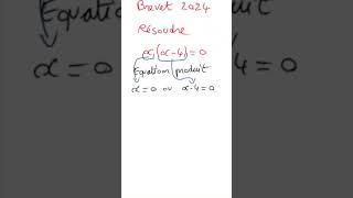 Brevet  Résoudre une équation produit  Equation 8 [upl. by Mathilde354]