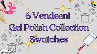 Swatching AliExpress Purchased Vendeeni Gel Polishes [upl. by Ailahs33]