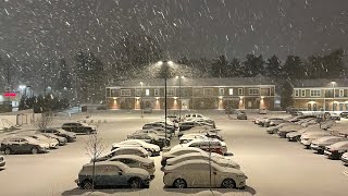 24 Hr  Time Lapse Blizzard 🌨☃️❄️ Snow Storm  Winter Snowstrom with Howling winds [upl. by Longfellow]