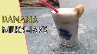 Tasty Bananana Milkshake with ice cream  How to make Banana milkshake  Nabila Huma Food Secrets [upl. by Bentlee300]