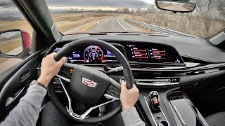 2023 Cadillac EscaladeV  POV Driving Impressions [upl. by Odnavres385]