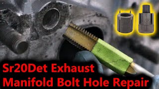 Stripped Exhaust Manifold Bolt Hole Repair [upl. by Sobmalarah920]