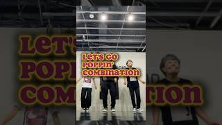 【Letgo poppin combination】 popping dance poppin oldskool dance dancer reels shorts 踊ってみた [upl. by Anaicul]