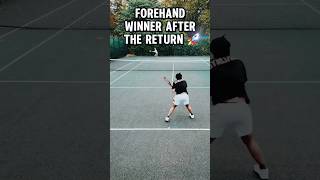 🔥 Tennis Point  Forehand winner ‼️ 🎾 shorts tennis tennislove fitness workout dji gopro [upl. by Dafodil750]