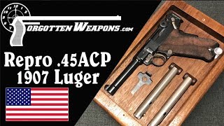 LugerMan Reproduction of the 1907 45 Test Trials Luger [upl. by Margit]