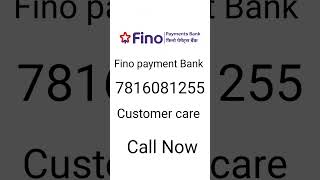 Fino Bank Customer Care Number ll bay to business ll centre  Fino payment Bank Customer Care Numbe [upl. by Airelav]