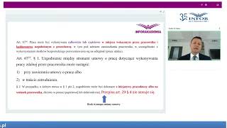 Webinarium Praca zdalna w Kodeksie pracy – nowe obowiązki pracodawcy i pracownika [upl. by Oringas]